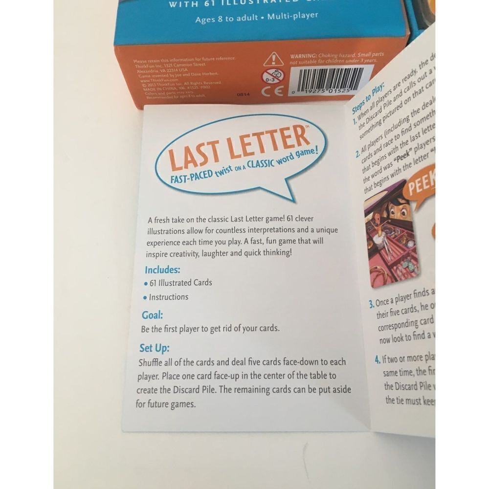 Last Letter Word Game - Picture 5 of 9